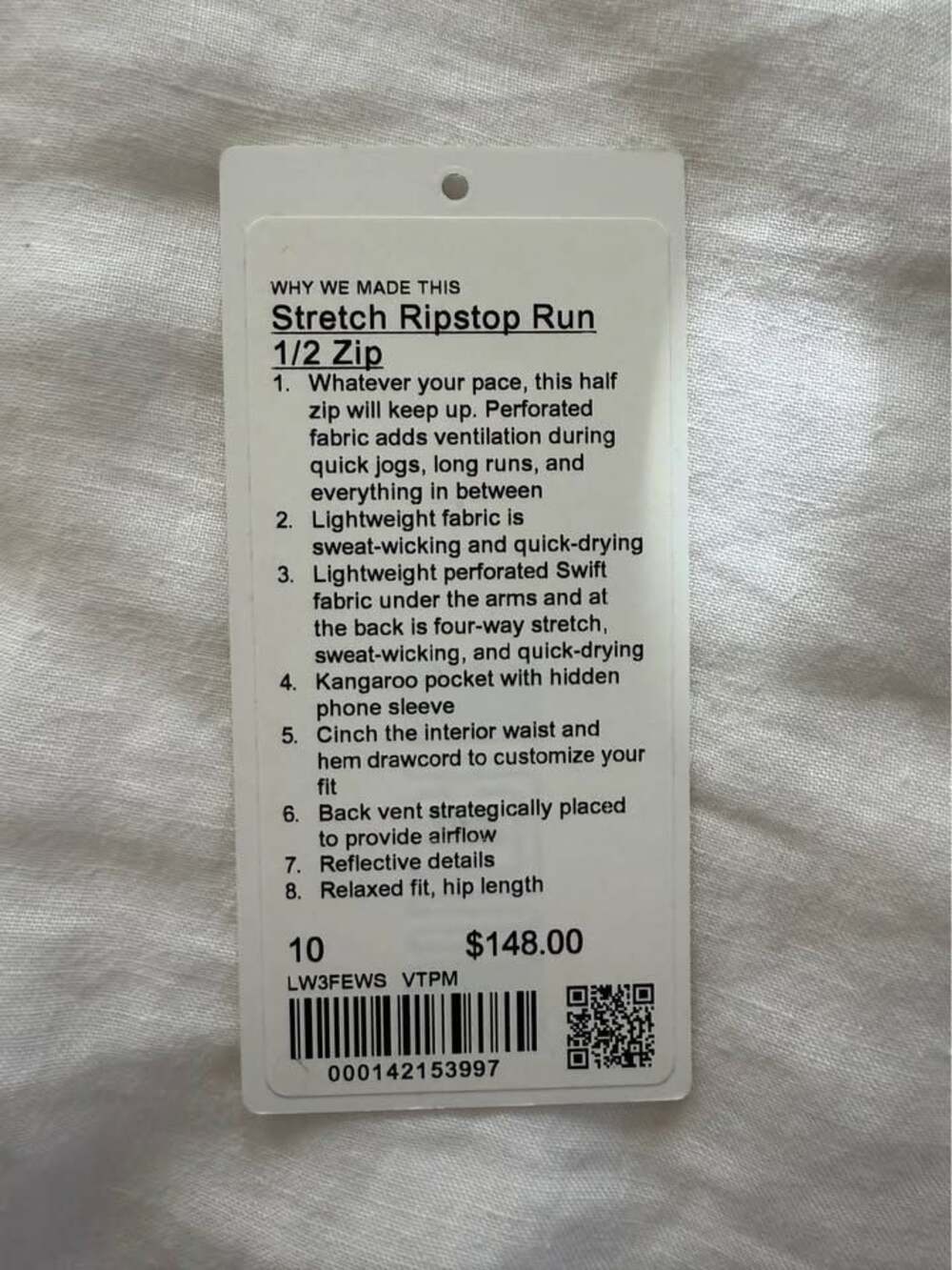 Lululemon Stretch Ripstop Run 1/2 zip - Picture 3 of 5